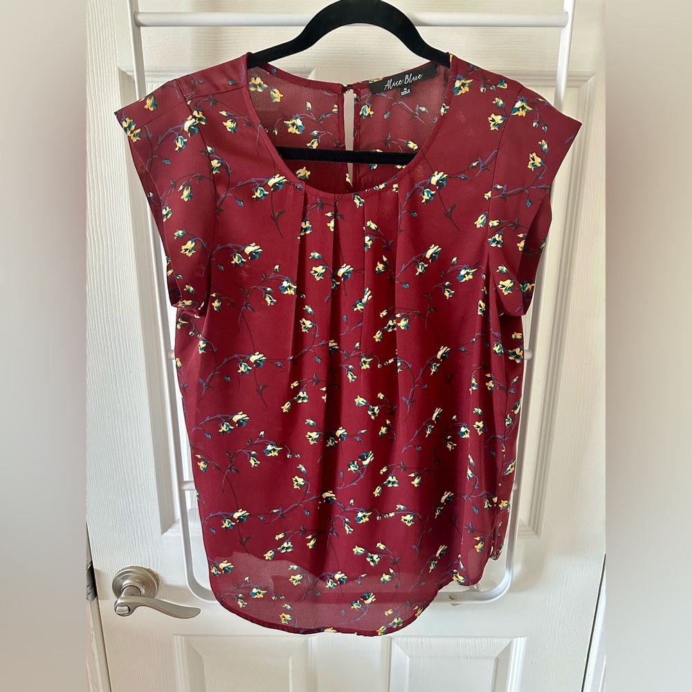 Alice Blue Floral Blouse